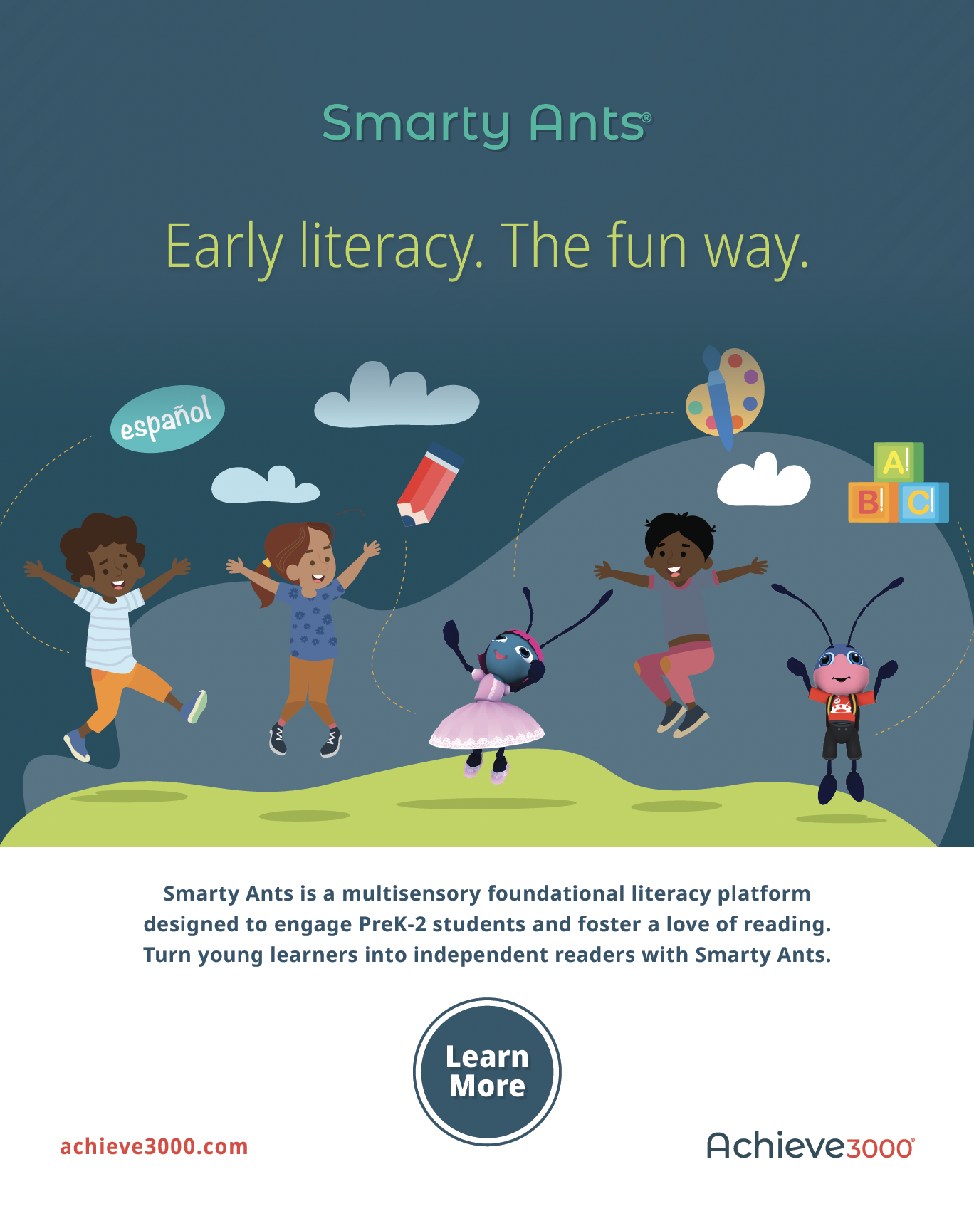 Smarty Ants — Early literacy campaign ad