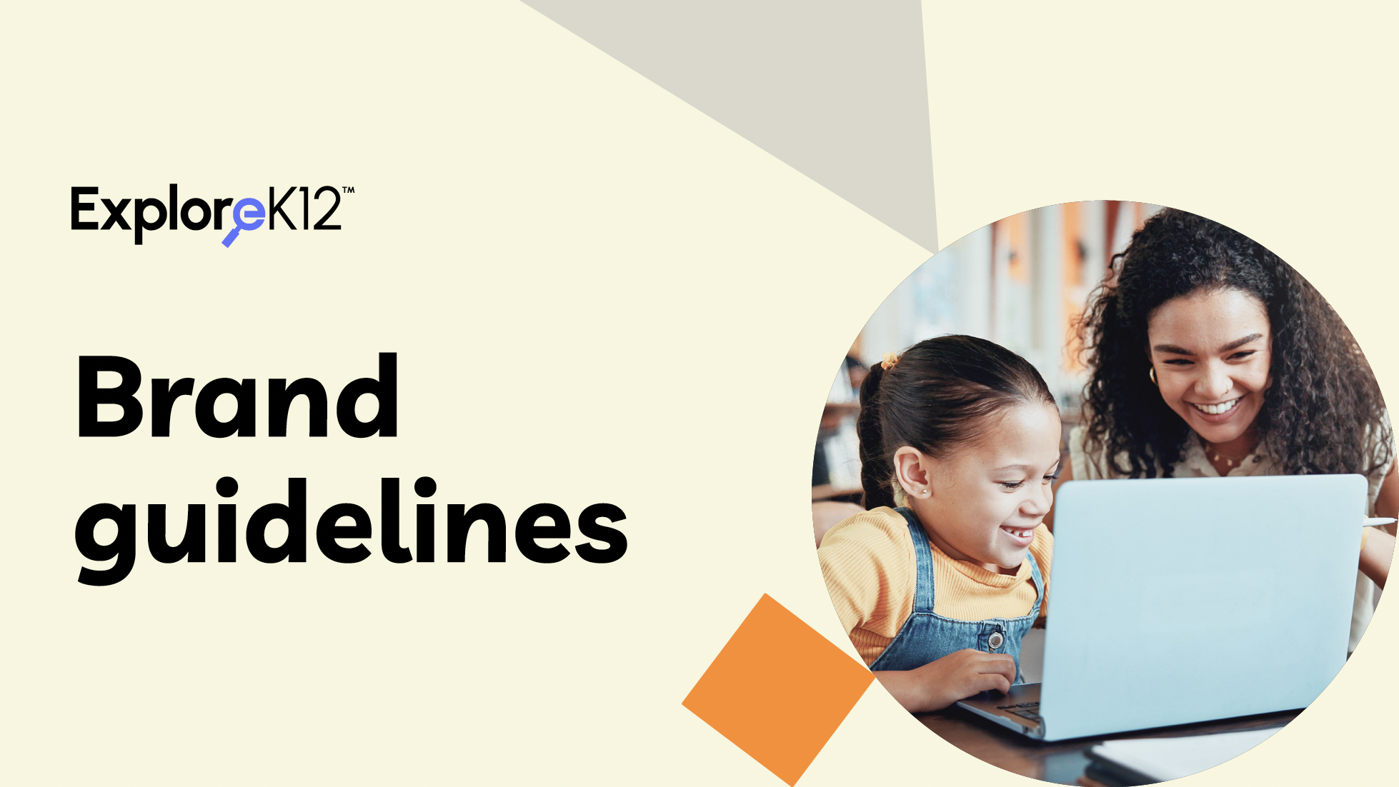 ExploreK12 brand guidelines cover