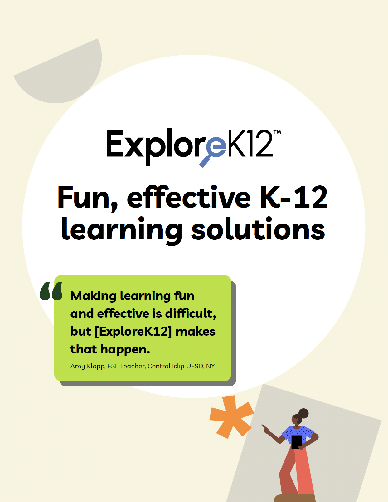 ExploreK12 solutions brochure cover