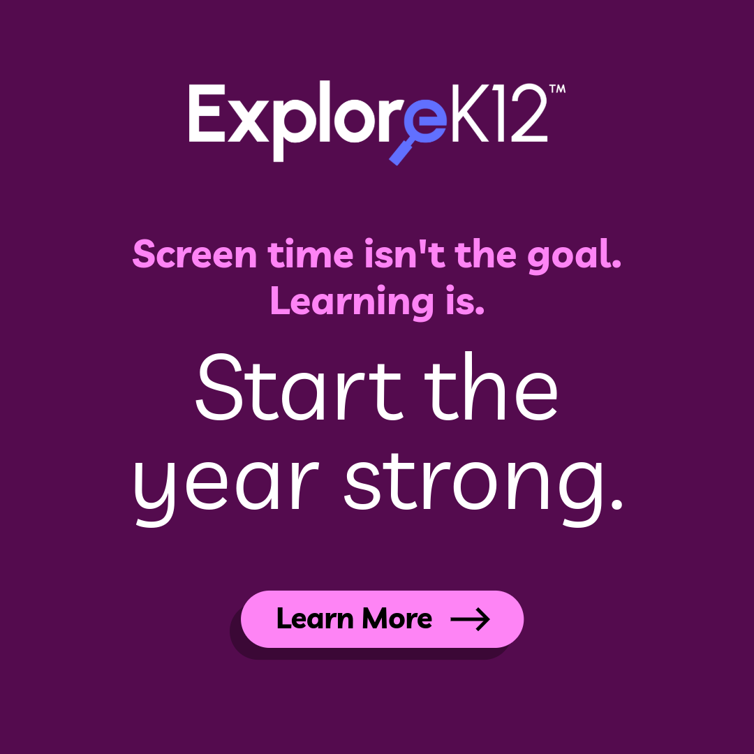 ExploreK12 ad — Start the year strong, square format