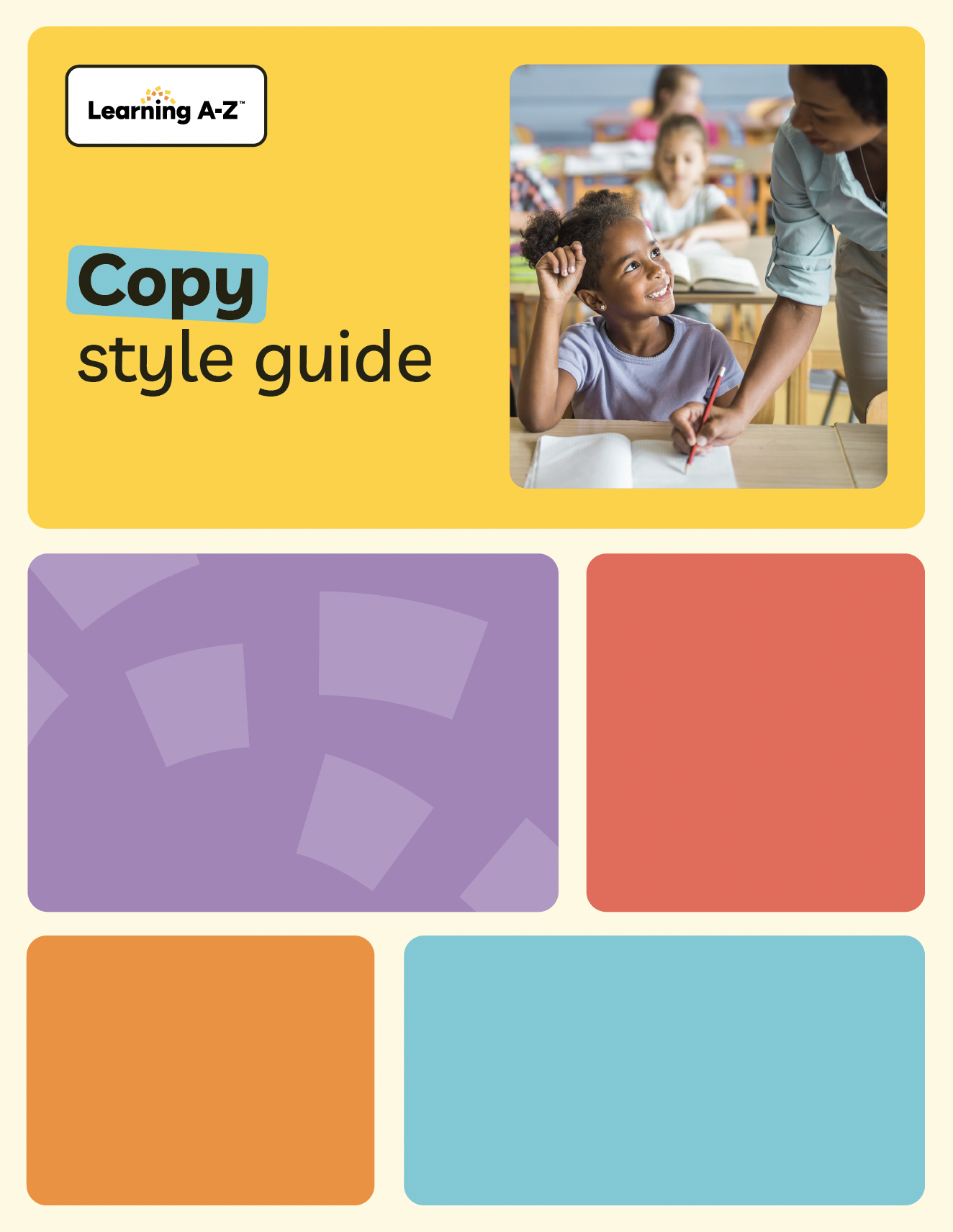 Learning A-Z copy style guide