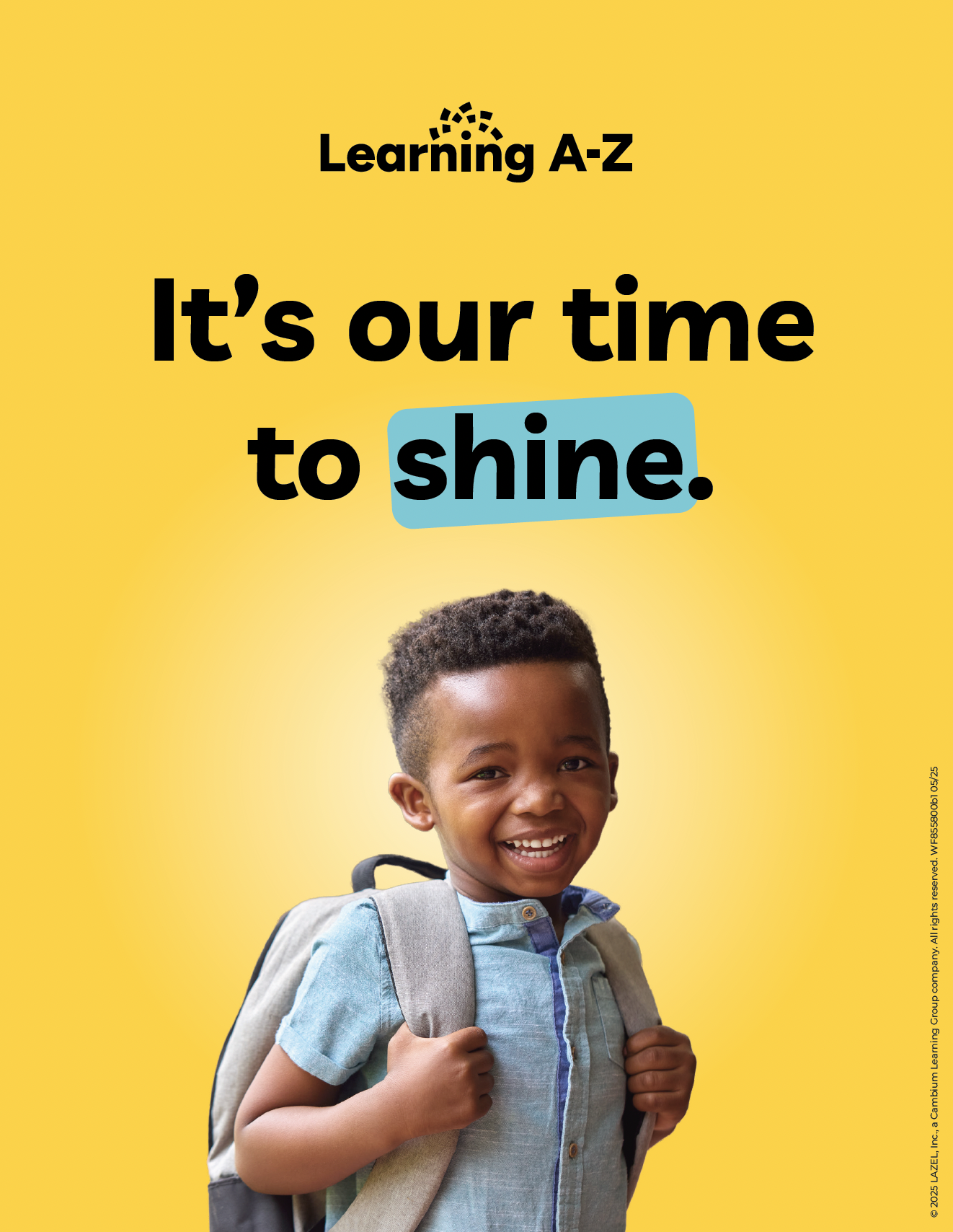 Learning A-Z poster — It's our time to shine