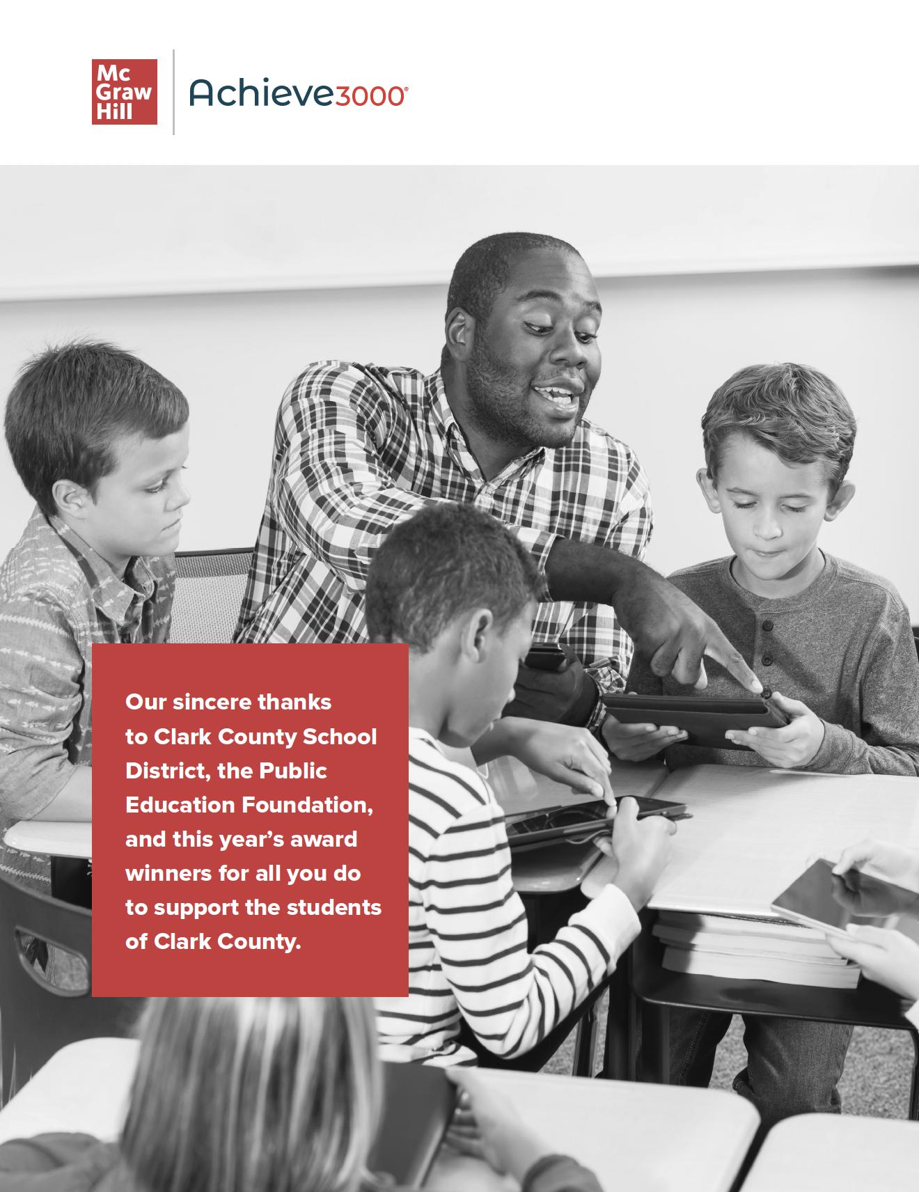Clark County School District thank you ad