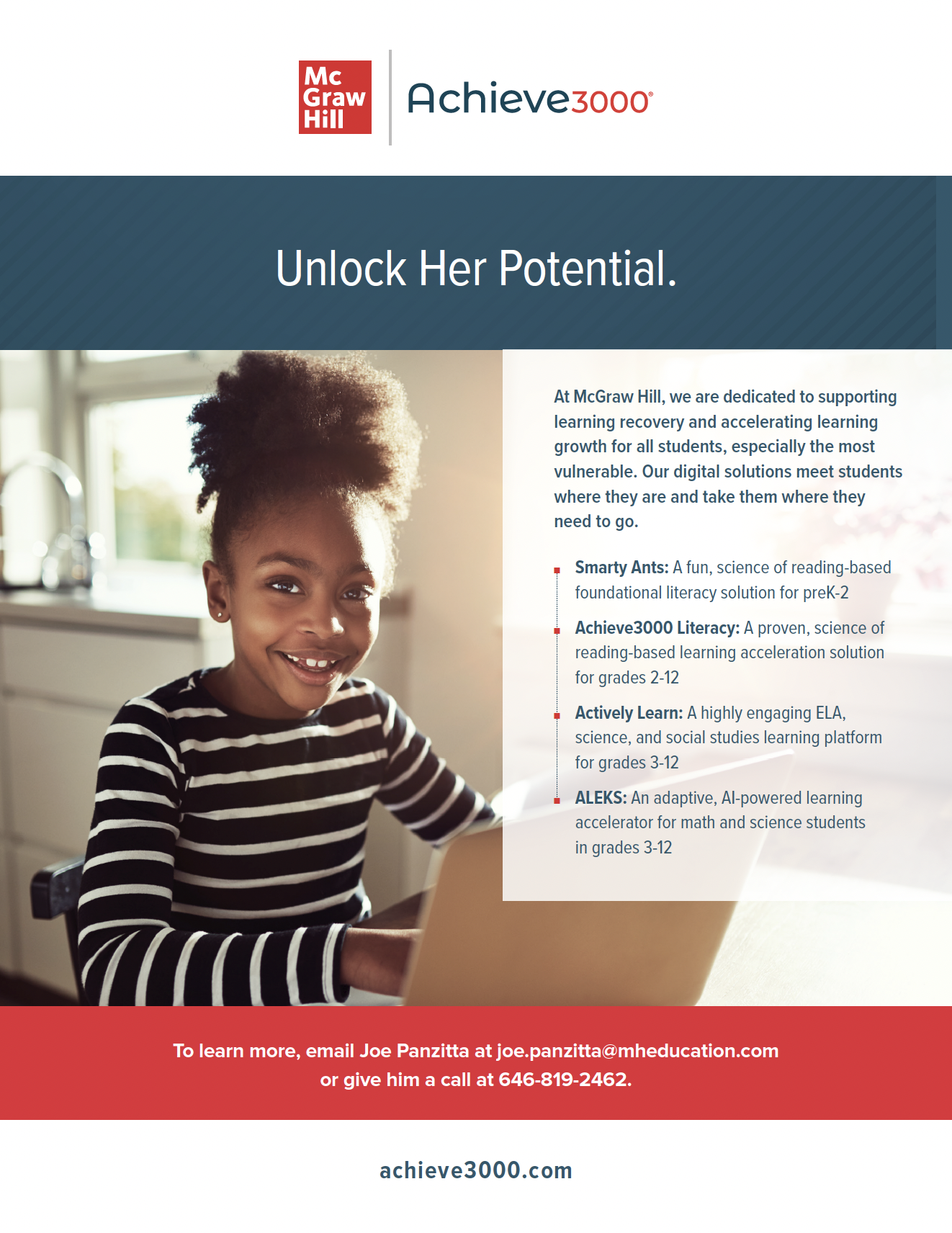 Unlock Her Potential campaign — version 3